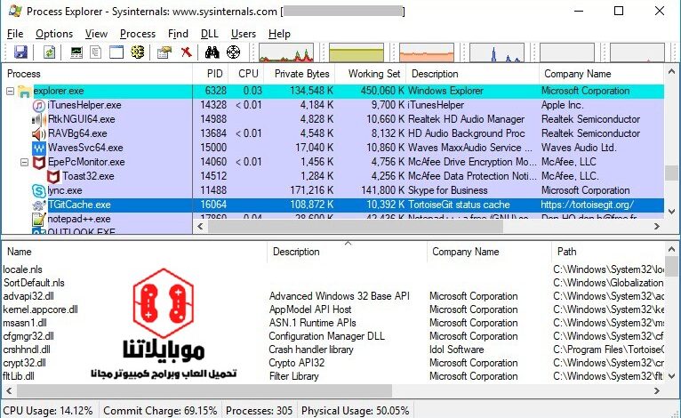 برنامج Microsoft Process Monitor