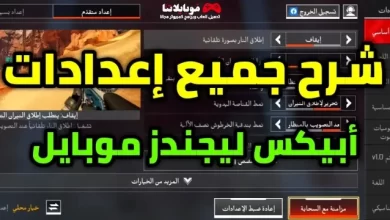 إعدادات التحكم في ابيكس ليجندز