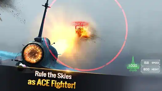 تحميل لعبة Ace Fighter مهكرة Apk للاندرويد والايفون 2025 اخر اصدار مجانا