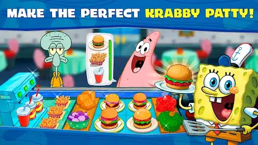 تحميل لعبة سبونج بوب SpongeBob: Krusty Cook-Off للاندرويد والايفون 2025 اخر اصدار مجانا