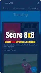 تحميل تطبيق Score808 Apk لمشاهدة المباريات للاندرويد 2025 اخر اصدار مجانا