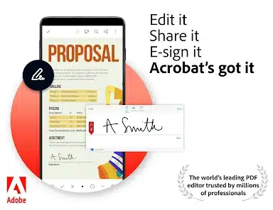 تحميل برنامج Adobe Acrobat Reader مهكر Apk للاندرويد والايفون 2025 اخر اصدار مجانا