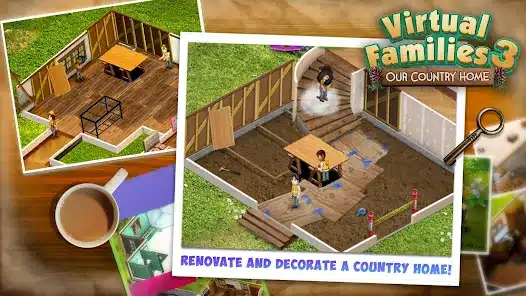 تنزيل لعبة Virtual Families 3 مهكرة Apk للاندرويد والايفون 2025 اخر اصدار مجانا