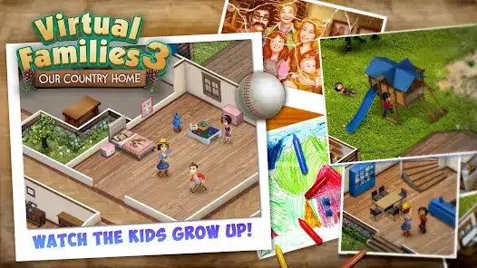 تنزيل لعبة Virtual Families 3 مهكرة Apk للاندرويد والايفون 2025 اخر اصدار مجانا