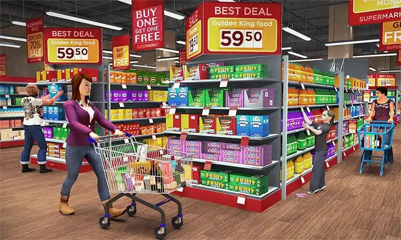 تحميل لعبة Supermarket Simulator مهكرة Apk للاندرويد والايفون 2025 اخر اصدار مجانا