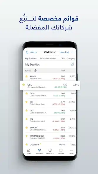 تحميل تطبيق سوق دبي المالي DFM للاندرويد والايفون 2025 اخر اصدار مجانا