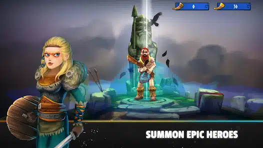 تحميل لعبة Heroes of Valhalla مهكرة Apk للاندرويد والايفون 2025 اخر اصدار مجانا