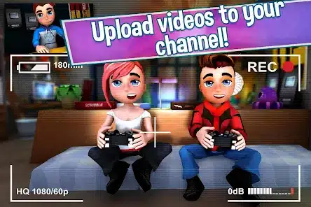 تحميل لعبة youtuber mod مهكرة Apk للاندرويد والايفون 2025 اخر اصدار مجانا