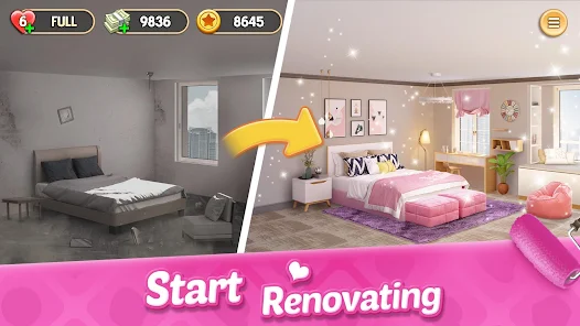 تحميل لعبة My Home Design Dreams مهكرة Apk للاندرويد والايفون 2025 اخر اصدار مجانا