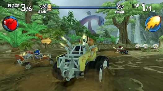 تحميل لعبة Beach Buggy Racing مهكرة Apk للاندرويد والايفون 2025 اخر اصدار مجانا