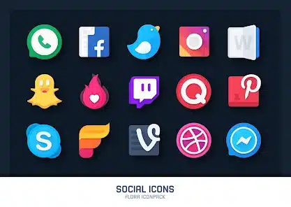 تحميل تطبيق Flora: Material Icon Pack للاندرويد والايفون 2025 اخر اصدار مجانا