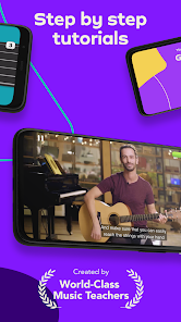 تحميل تطبيق Simply Guitar by JoyTunes مهكر Apk للاندرويد والايفون 2025 اخر اصدار مجانا