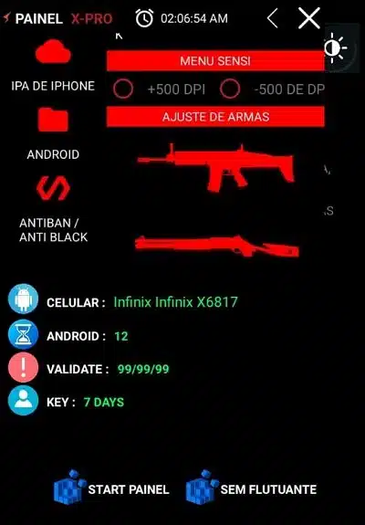 تحميل تطبيق XPRO Panel Free Fire Apk هكر فري فاير للاندرويد 2025 اخر اصدار مجانا