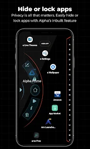 تحميل تطبيق Alpha Hybrid Launcher 4D مهكر للاندرويد 2025 اخر اصدار مجانا