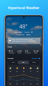 تحميل برنامج الطقس 1Weather App مهكر Apk للاندرويد والايفون 2025 اخر اصدار مجانا