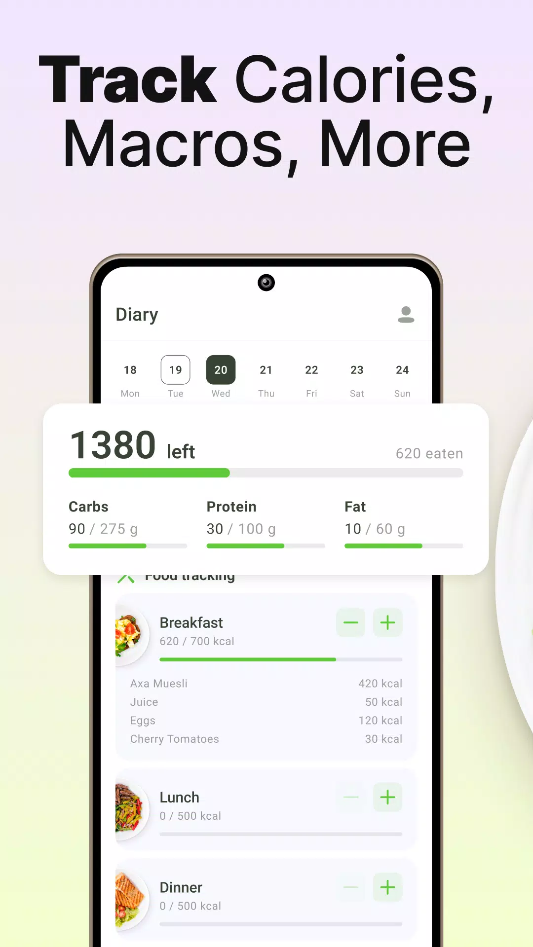 تحميل تطبيق Calorie Counter: Food Tracker مهكر Apk للاندرويد والايفون 2025 اخر اصدار مجانا