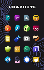 تحميل تطبيق Graphite Icon Pack مهكر Apk للاندرويد والايفون 2025 اخر اصدار مجانا