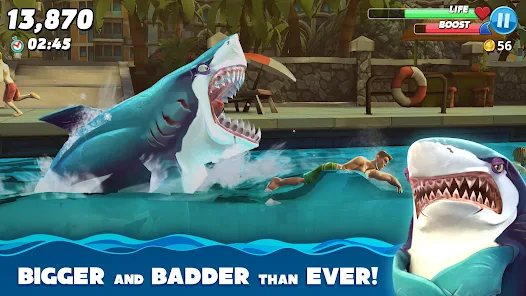 تحميل لعبة القرش Hungry Shark World مهكرة Apk للاندرويد والايفون 2025 اخر اصدار مجانا