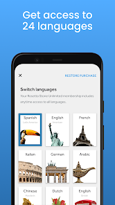 تحميل تطبيق Rosetta Stone Apk مهكر لتعلم اللغات للاندرويد والايفون 2025 اخر اصدار مجانا