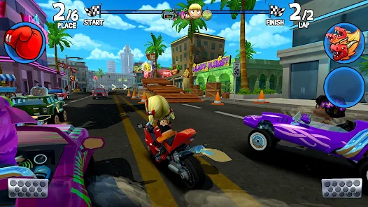 تنزيل لعبة BB Racing 2 مهكرة Apk للاندرويد والايفون 2025 اخر اصدار مجانا