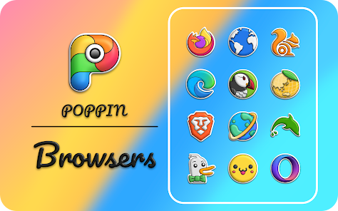 تحميل تطبيق Poppin icon pack Apk مهكر للاندرويد 2025 اخر اصدار مجانا