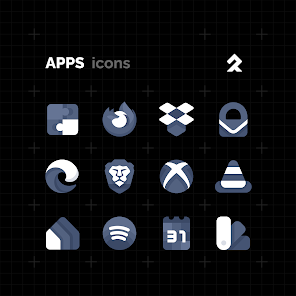 تحميل تطبيق ENIX DARK Icon Pack مهكر Apk للاندرويد والايفون 2025 اخر اصدار مجانا