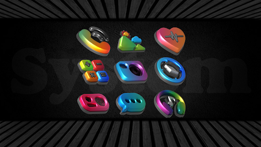 تحميل تطبيق Auric Dark 3D Icon Pack مهكر Apk للاندرويد والايفون 2025 اخر اصدار مجانا