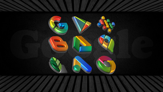 تحميل تطبيق Auric Dark 3D Icon Pack مهكر Apk للاندرويد والايفون 2025 اخر اصدار مجانا