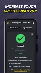 تحميل تطبيق تسريع شاشة اللمس Touch Speed Pro مهكر للاندرويد 2025 اخر اصدار مجانا