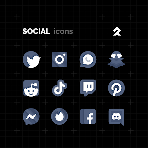 تحميل تطبيق ENIX DARK Icon Pack مهكر Apk للاندرويد والايفون 2025 اخر اصدار مجانا