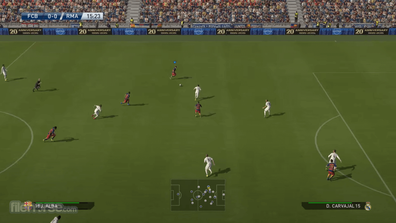 تحميل لعبة بيس 16 PES 2016 Pc للكمبيوتر كاملة مجانا