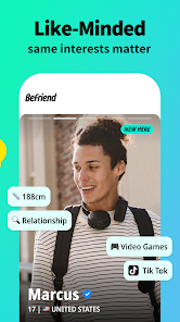 تحميل تطبيق BeFriend Apk للتعارف والدردشة للاندرويد والايفون 2025 اخر اصدار مجانا