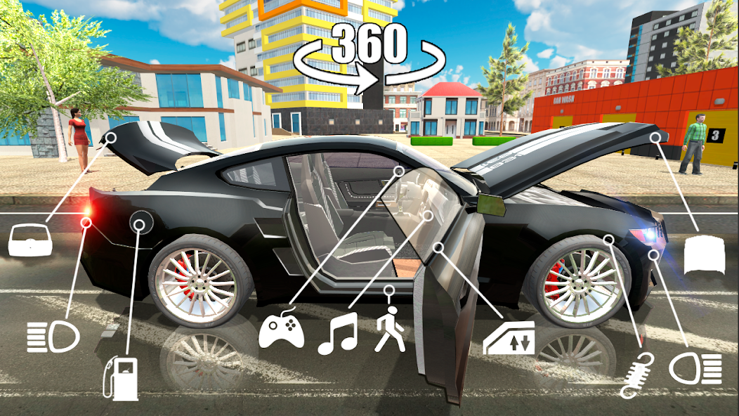 تحميل لعبة محاكي السيارات Car Simulator 2 مهكرة Apk للاندرويد والايفون 2025 اخر اصدار مجانا