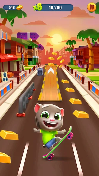 تحميل لعبة Talking Tom Gold Run 2 مهكرة Apk للاندرويد والايفون 2025 اخر اصدار مجانا