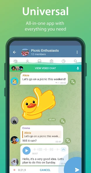 تحميل تطبيق iMe AI Messenger for Telegram مهكر Apk للاندرويد والايفون 2025 اخر اصدار مجانا