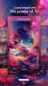 تحميل تطبيق Dream by wombo Apk للرسم بالذكاء الاصطناعي للاندرويد والايفون 2025 اخر اصدار مجانا