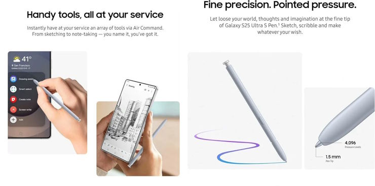 قلم Galaxy S25 Ultra